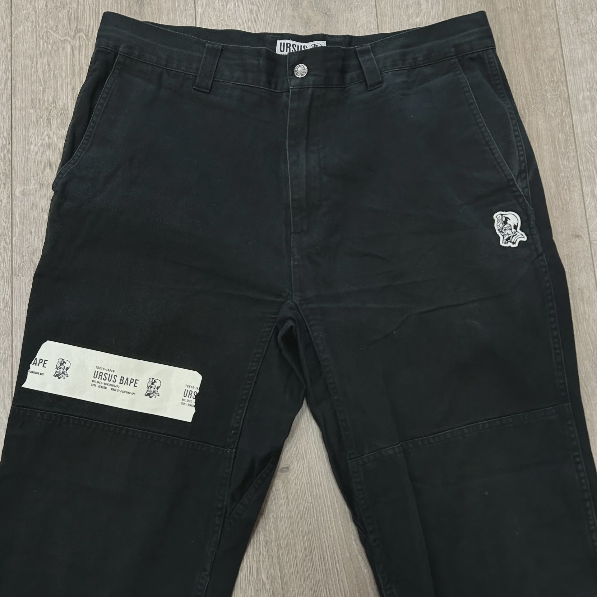 URSUS BAPE worker trousers Black  • Pre-Owned [2659] - photo 2