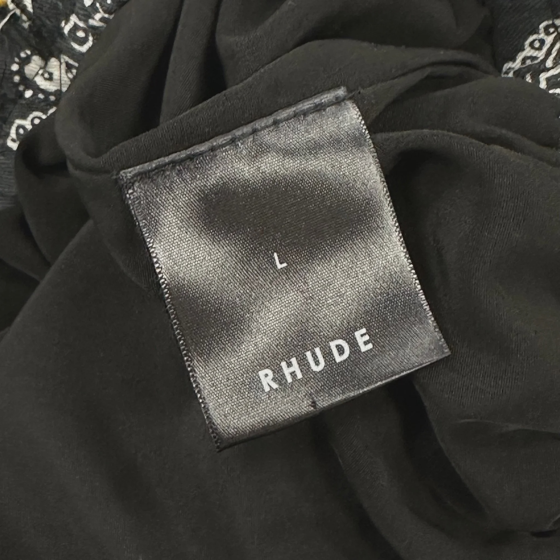 Rhude Navy Bandana Shorts • Pre-Owned [1267] - photo 4