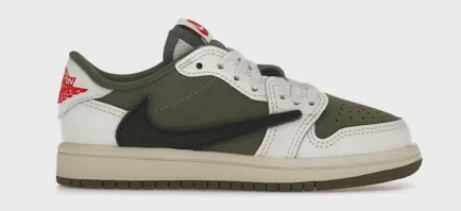 Jordan 1 Retro Low OG SP Travis Scott Medium Olive (PS) • Brand New [5579]