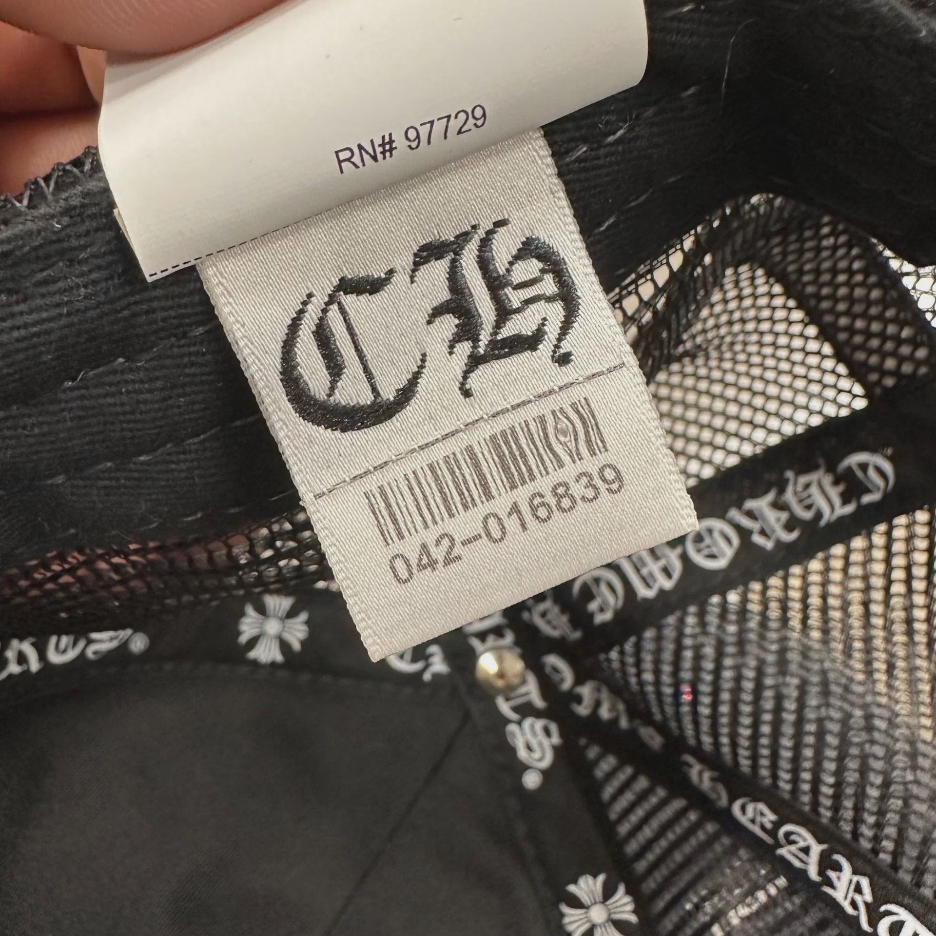 Chrome Hearts Cemetery Triple Cross Trucker Hat • Pre-Owned [9410] - photo 2