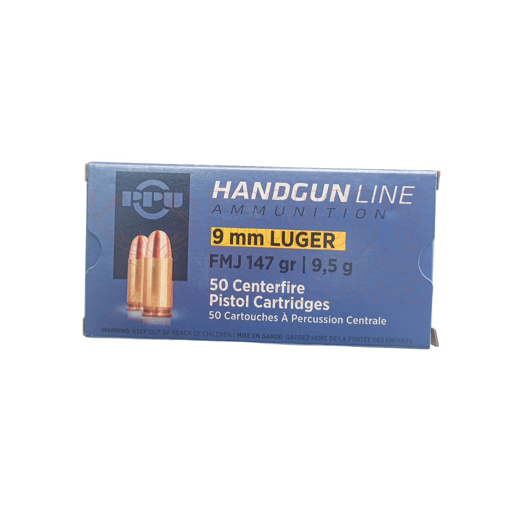 PPU Rifle Line Ammunition 9mm 147gr
