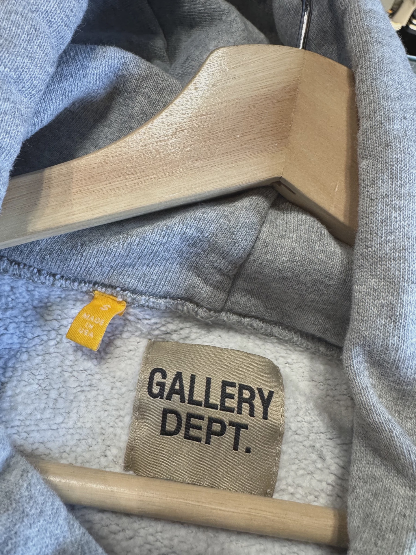 Gallery Dept. Hoodie Ash Heather S • Pre-Owned [3597] 3