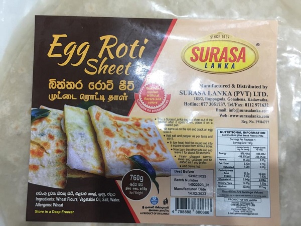 Surasa Godamba Roti Sheet 500g (Only on Shop Visits )