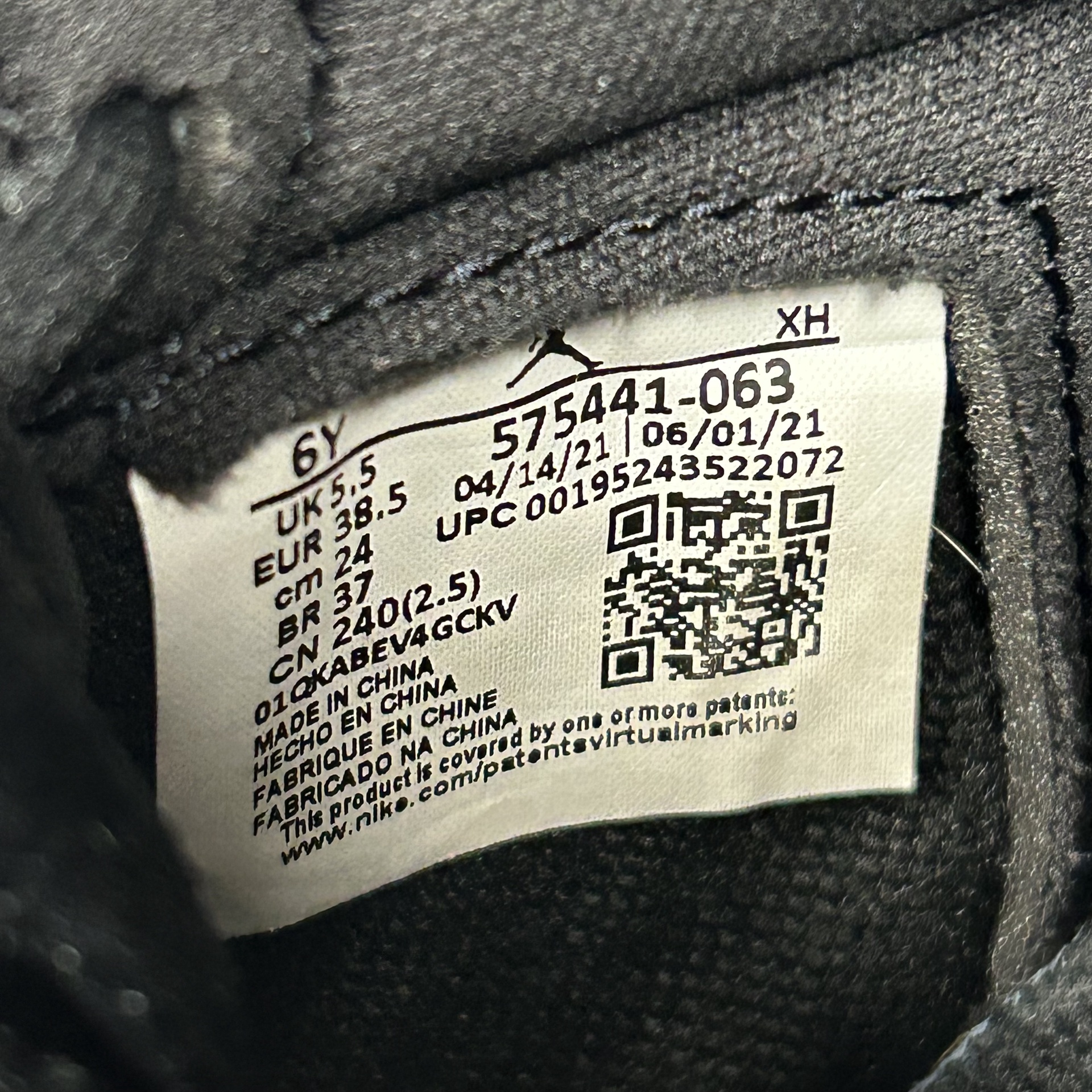 Jordan 1 Retro High OG Patent Bred (GS) - Pre-Owned 13