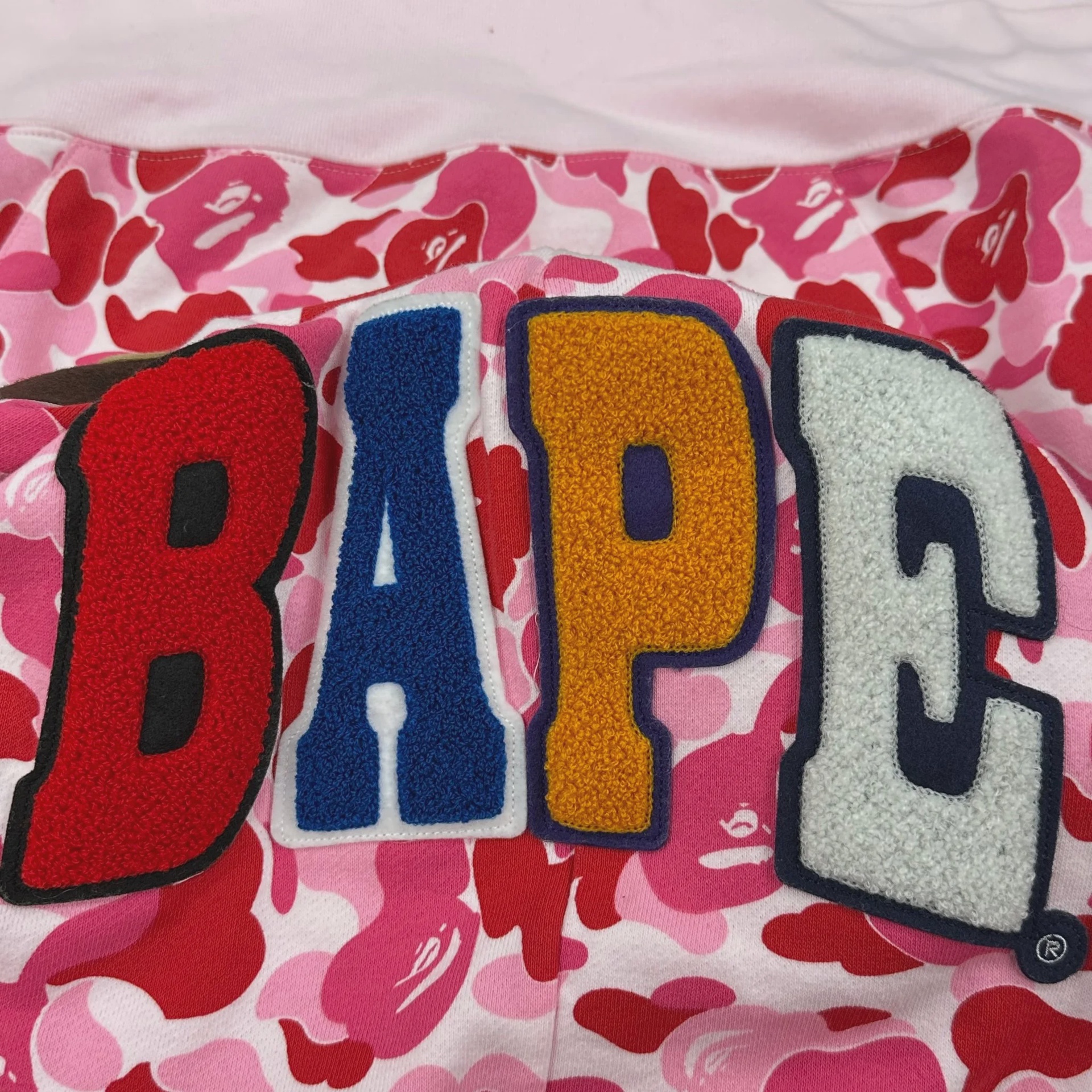 BAPE ABC Camo 2nd Ape Full Zip Hoodie Pinkr • Pre-Owned [6889] - photo 4