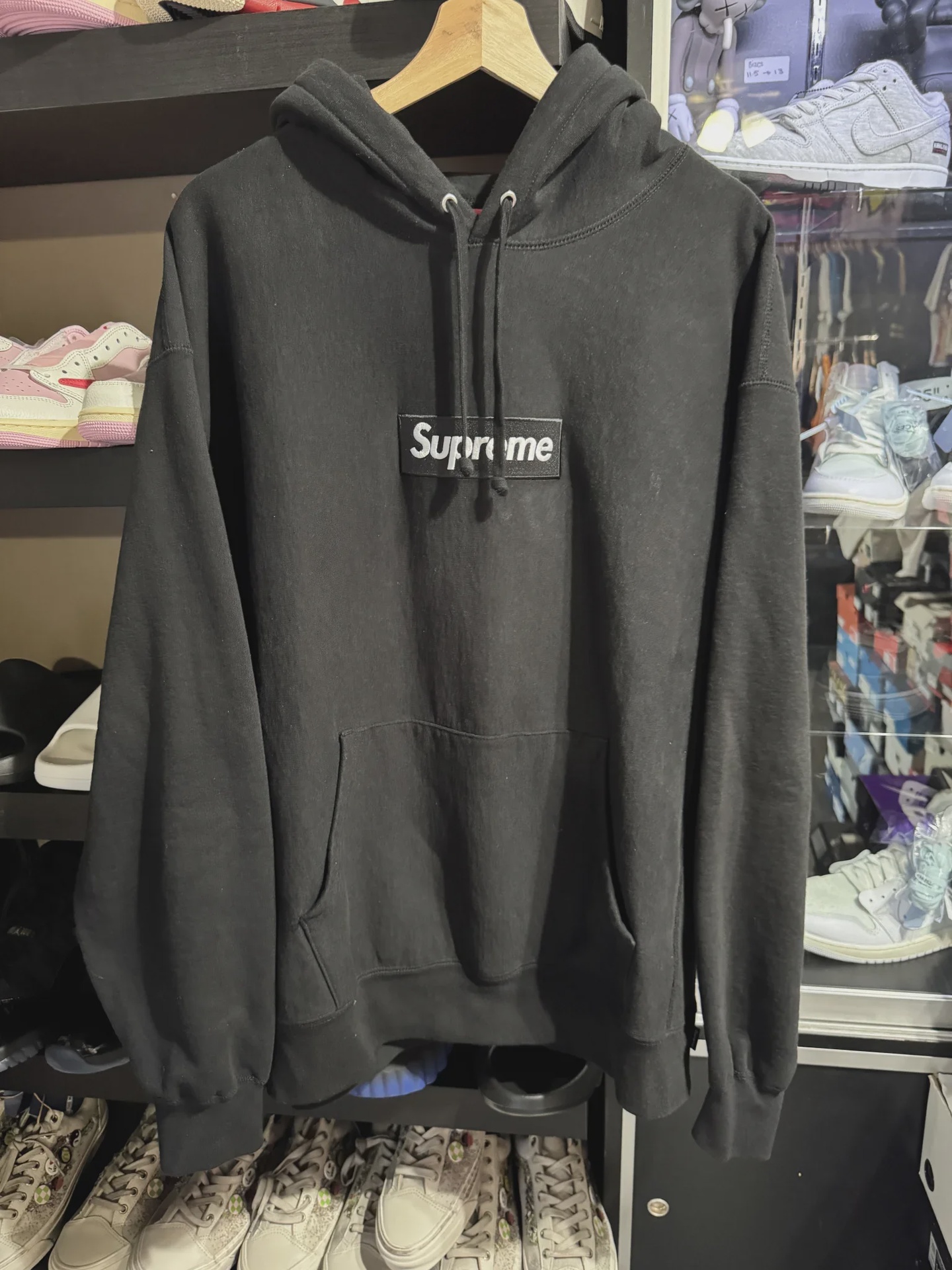Supreme Supreme Black Box Logo Hoodie - Size XL