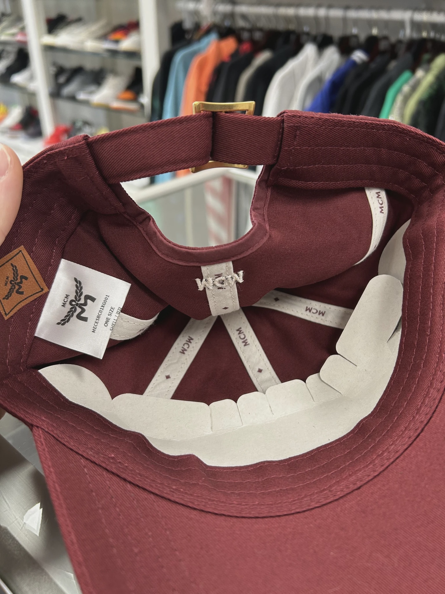 MCM Burgundy Hat • Brand New [3848] 2