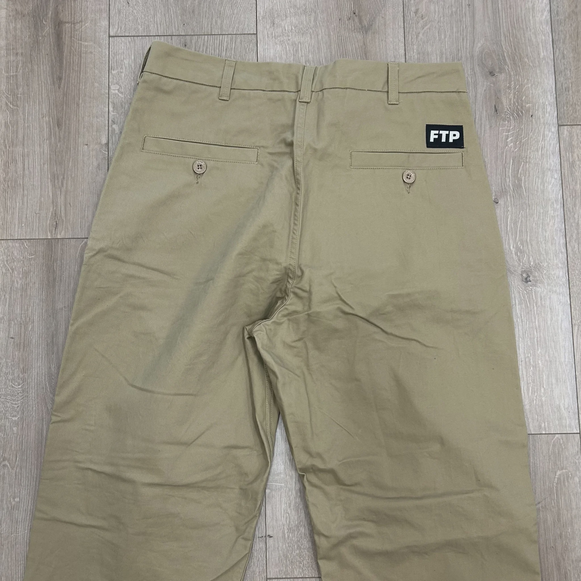 Fuck The Population (FTP) Gray/Blue Logo Tape Work Pants  • Pre-Owned [9047] - photo 6