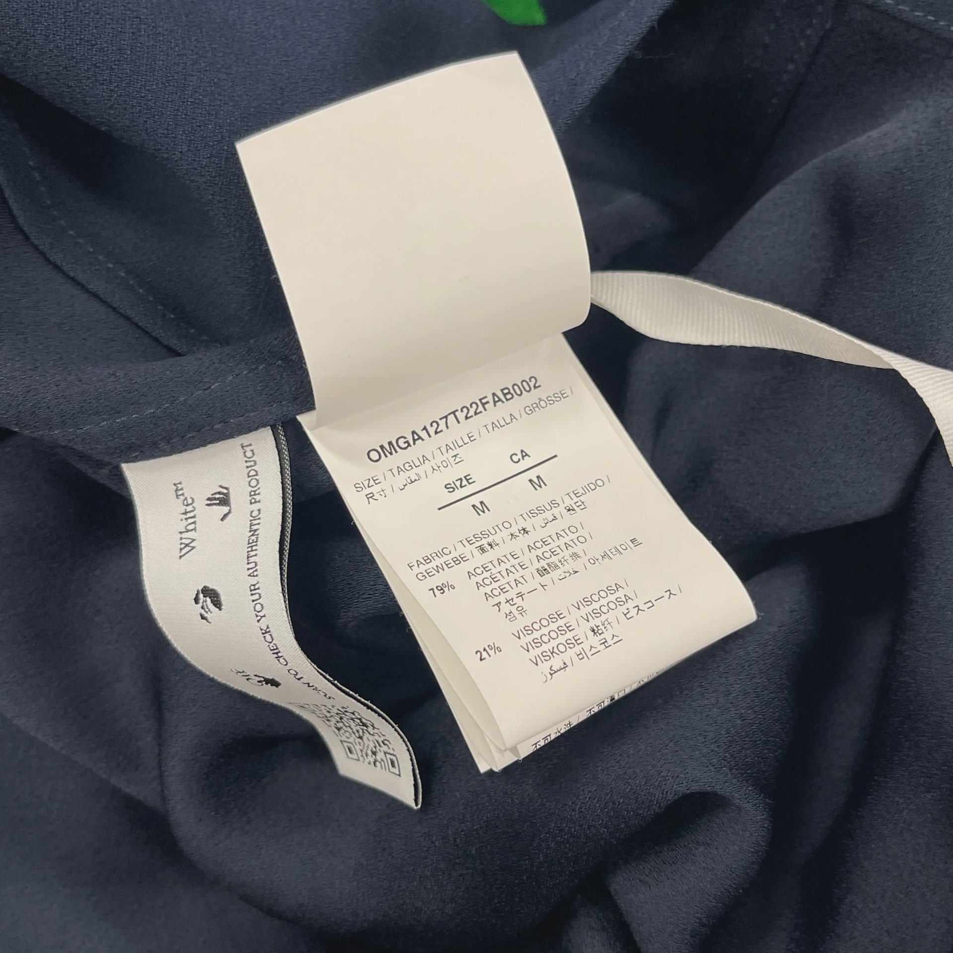 Off-White Classic Button-Down Shirt Navy • Brand New [2239] - photo 4
