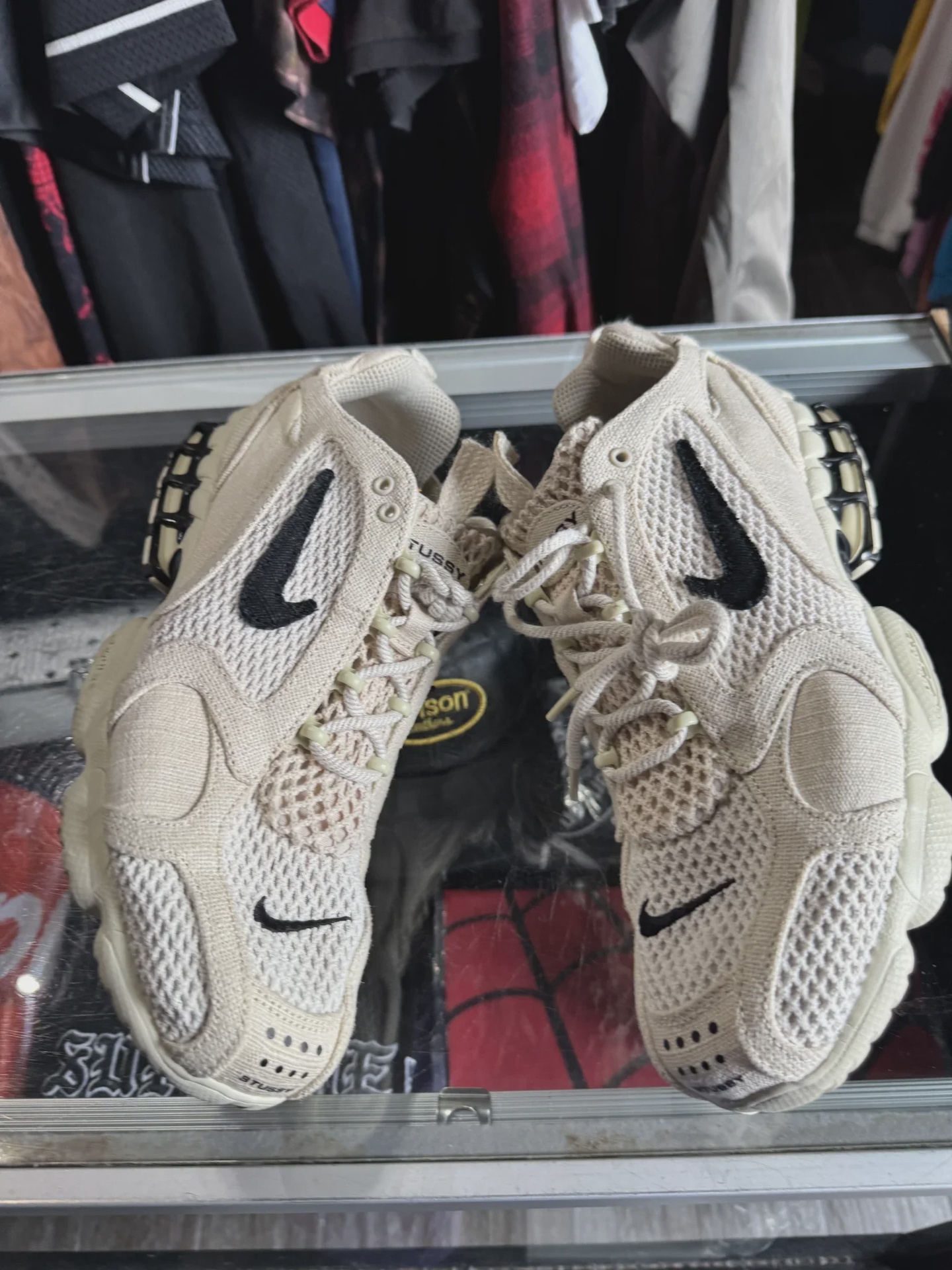Nike Air Zoom Spiridon Cage 2 Stussy Fossil • Pre-Owned [4903] - photo 2