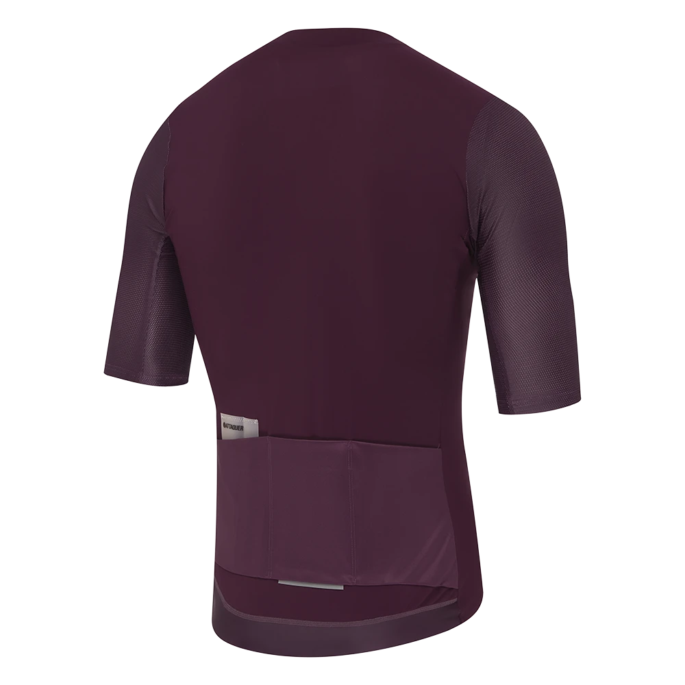 ATQ Mens Race SS Jersey Burgundy