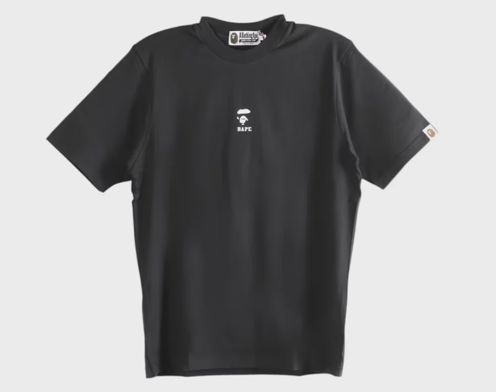 BAPE BAPE Ape Face Shrunk Tee Blk - Size XL