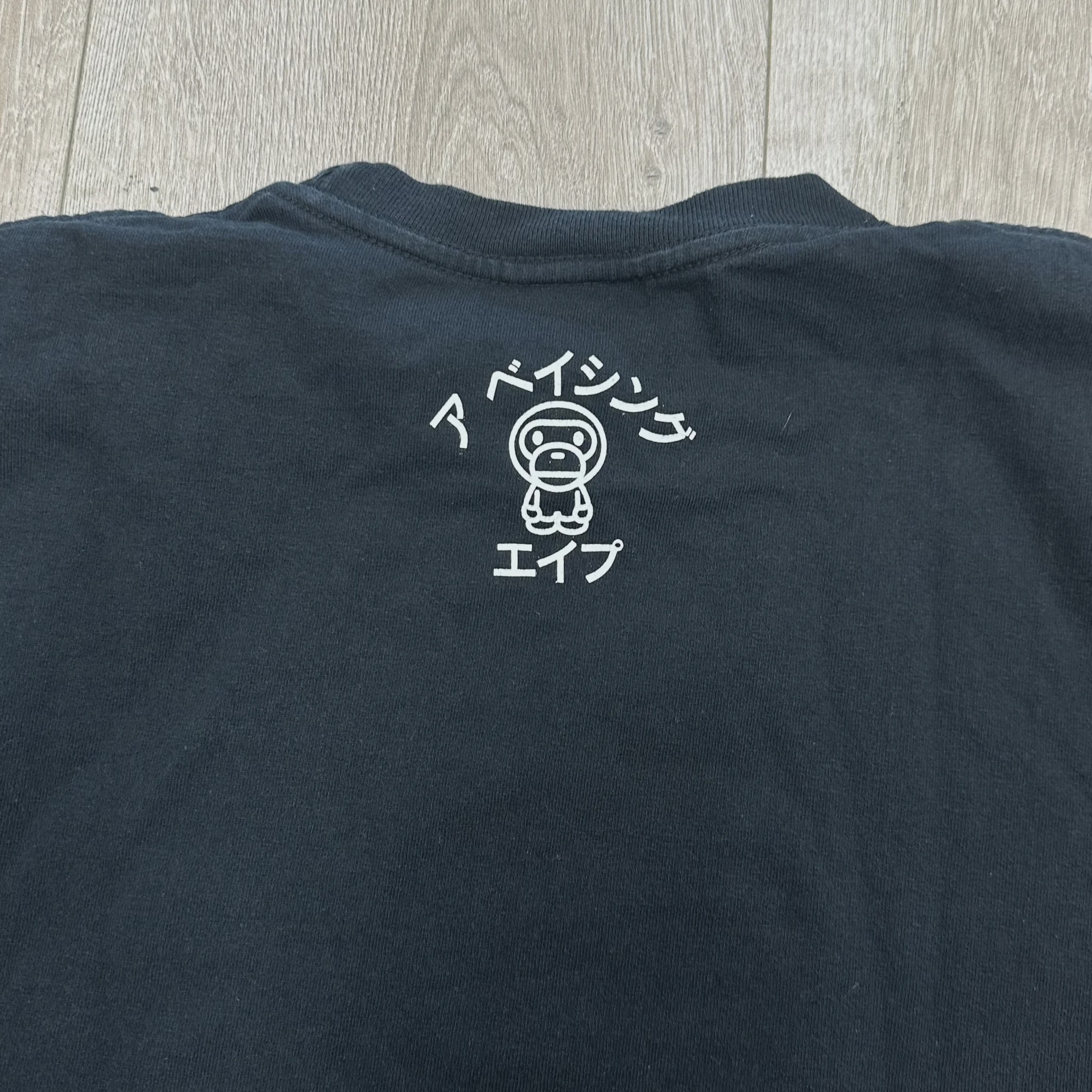 A Bathing Ape (BAPE) Baby Milo Katakana College Tee • Pre-Owned [4150] - photo 6
