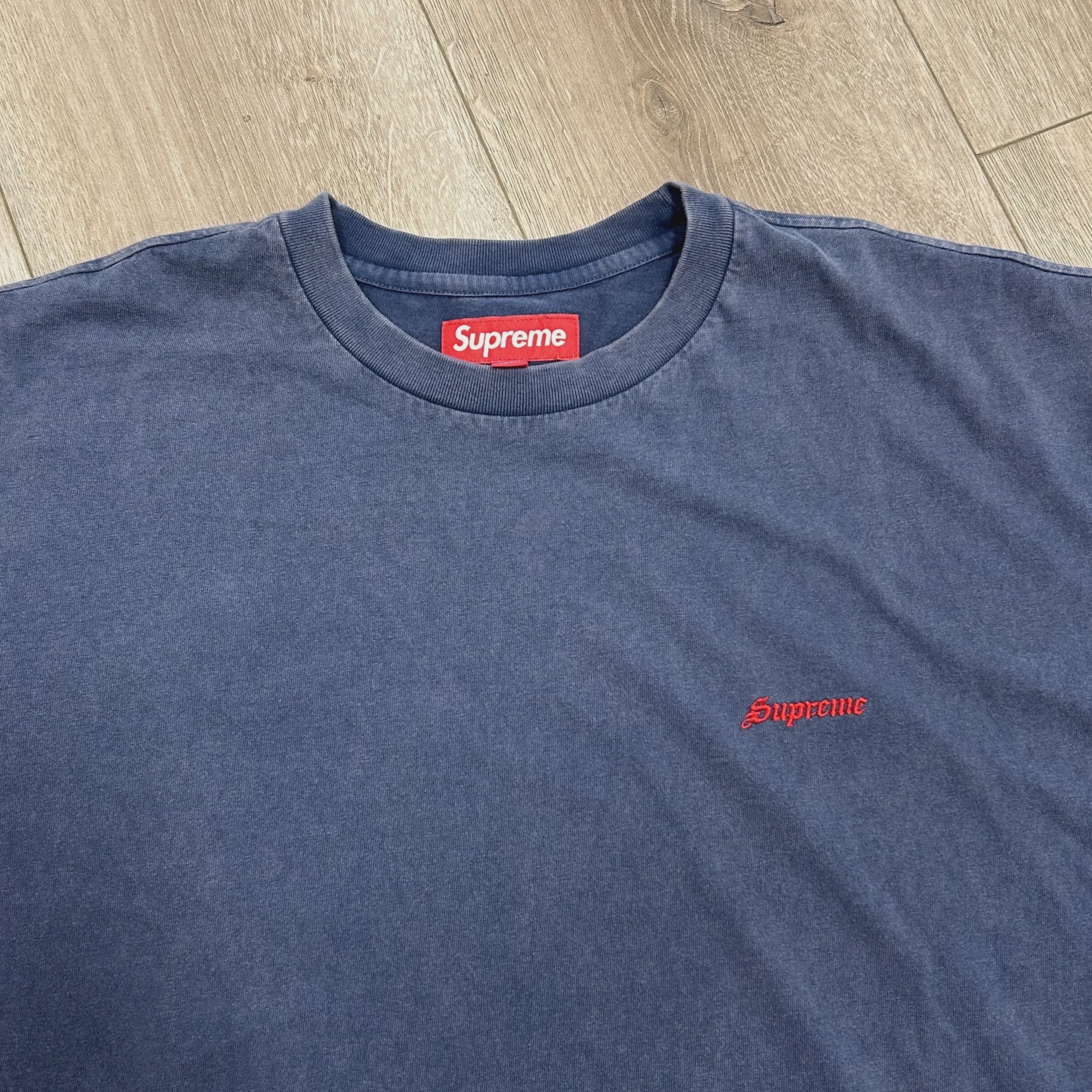 Supreme Washed S/S Top Navy • Pre-Owned [8331] 6