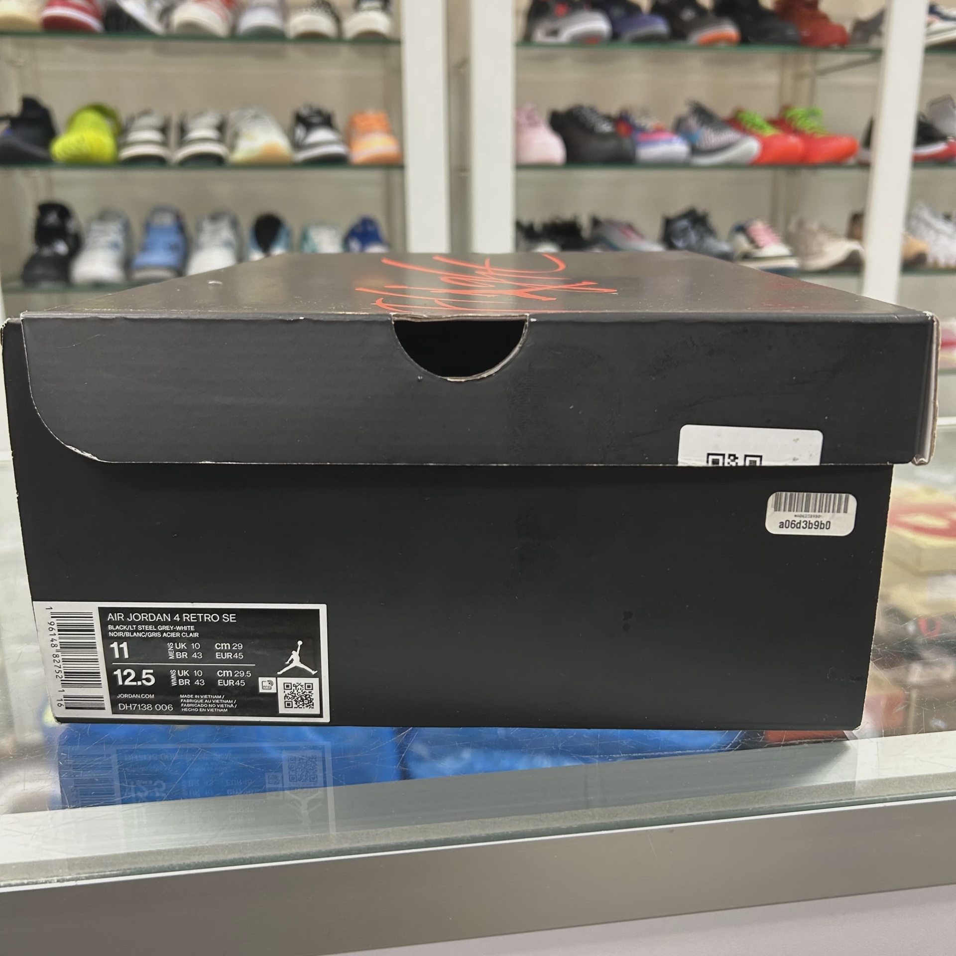 Air Jordan 4 Retro SE Black Canvas • Pre-Owned [7349] 6