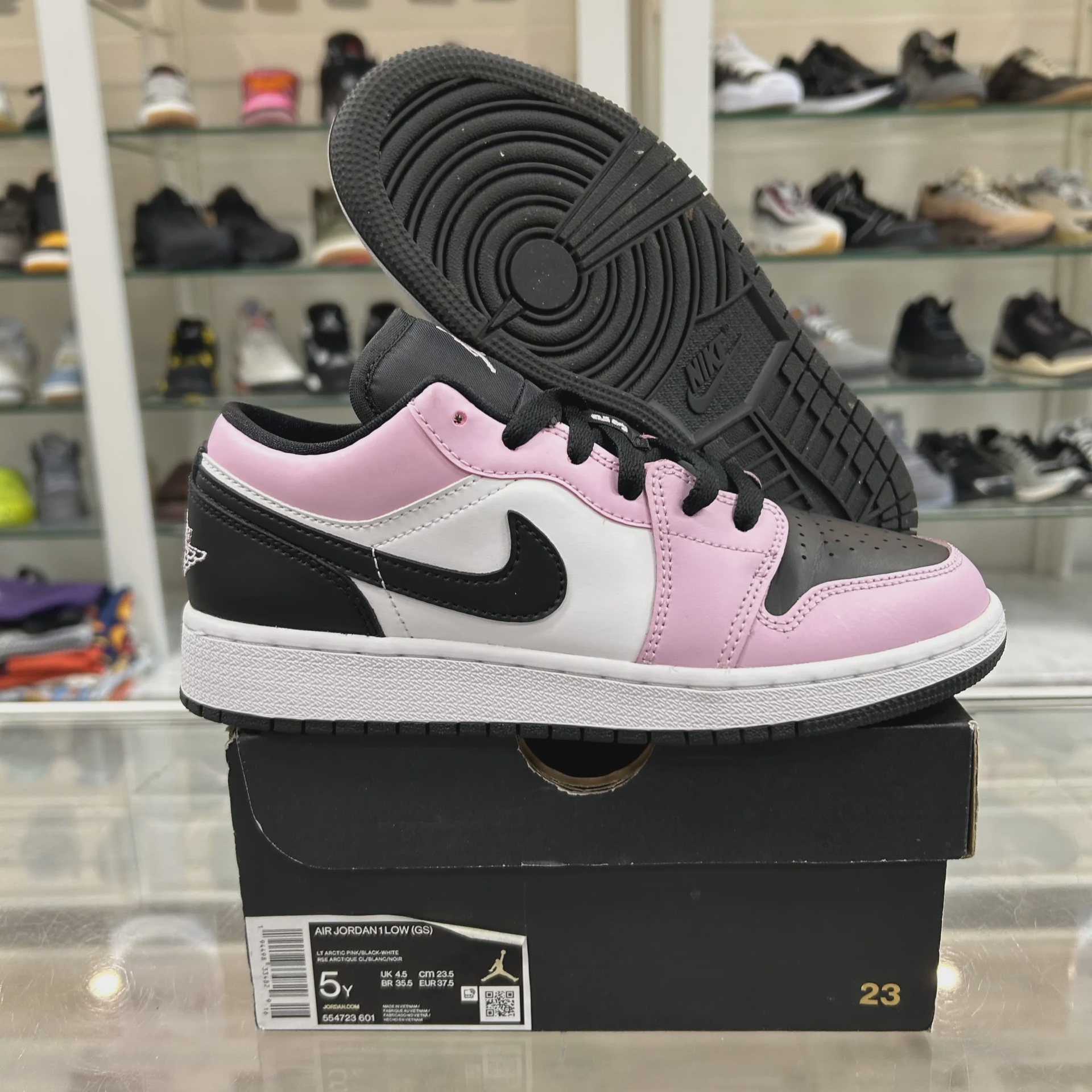 Jordan 1 Low Light Arctic Pink (Grade School) • Pre-Owned [6195] - photo 5
