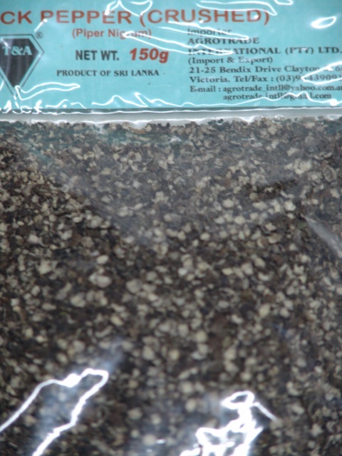 Agro Black Pepper Crushed 150g