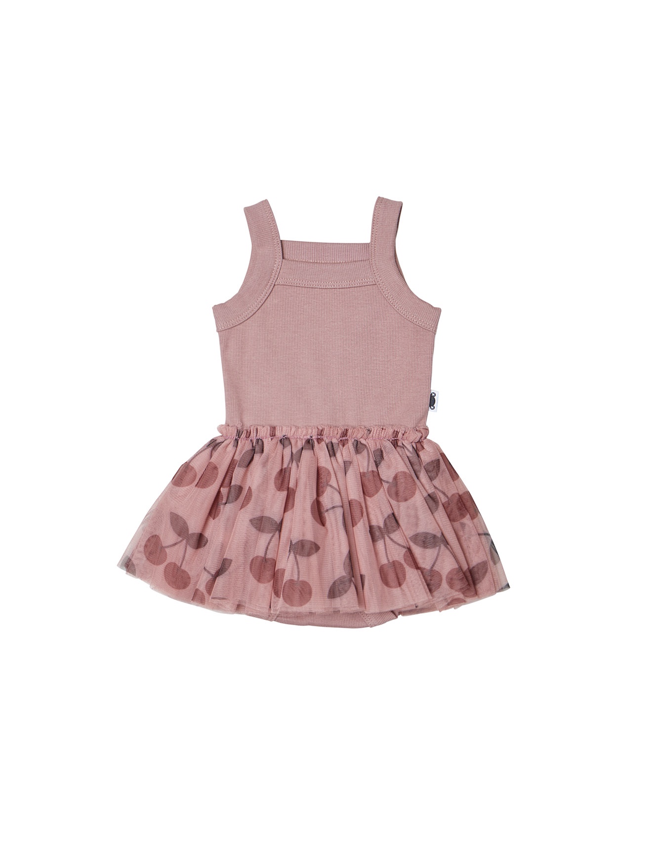 CHERRY SUMMER BALLET ONESIE - BERRY
