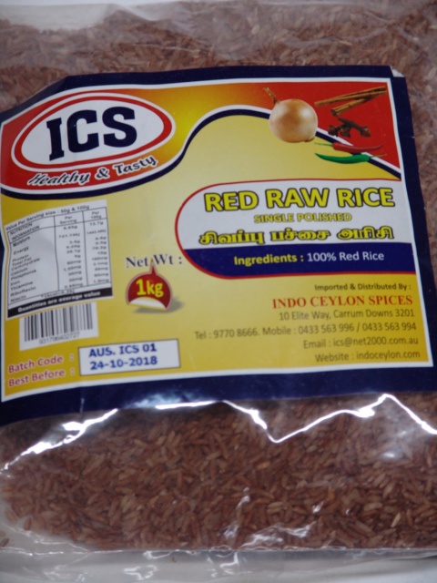 Ics Red Raw Rice 1kg