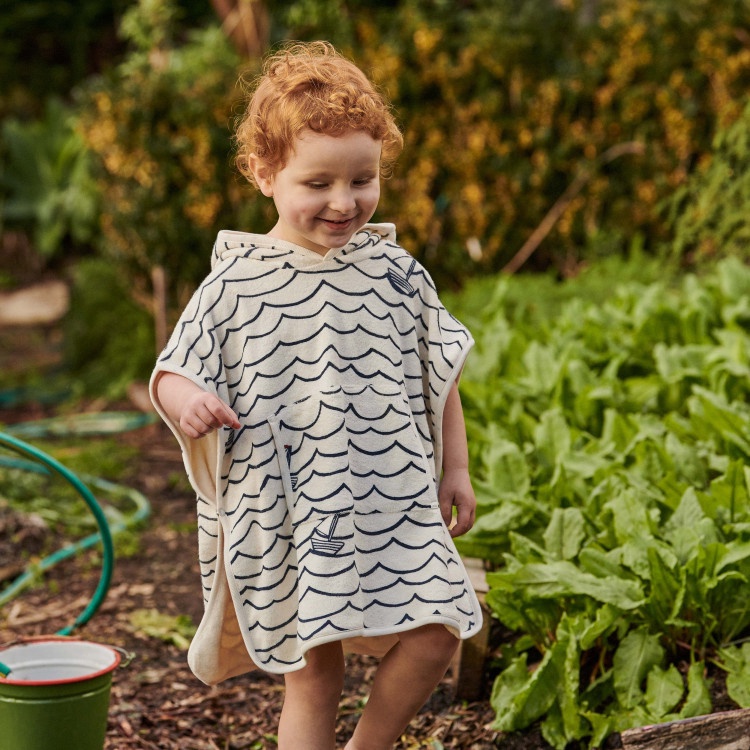 PONCHO TOWEL - SAILOR PRINT