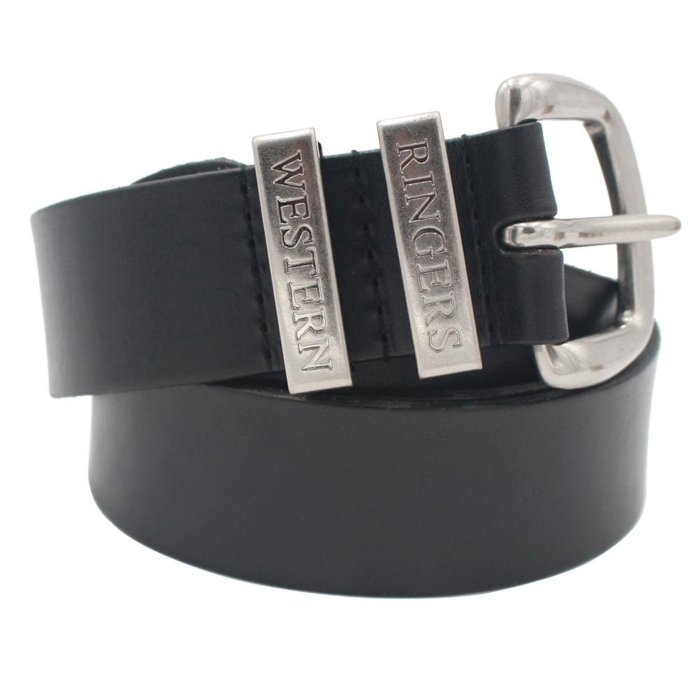Ringers Western The James Belt Black With Silver Buckle Men's Belts