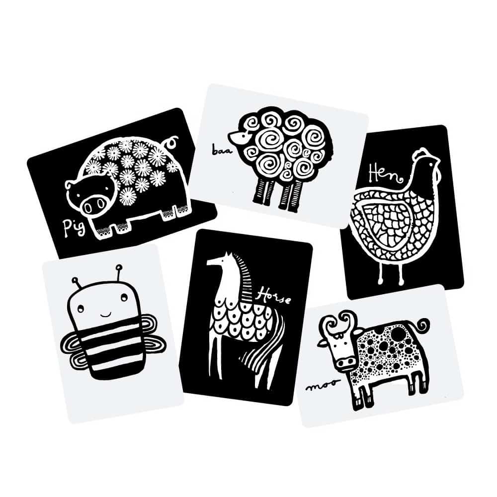 FARM ART CARDS FOR BABY