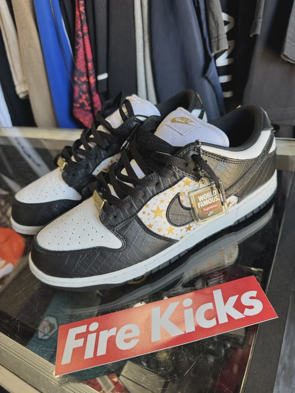 Nike Nike SB Dunk Low Supreme Stars Black (2021) No Box - Size US M 11