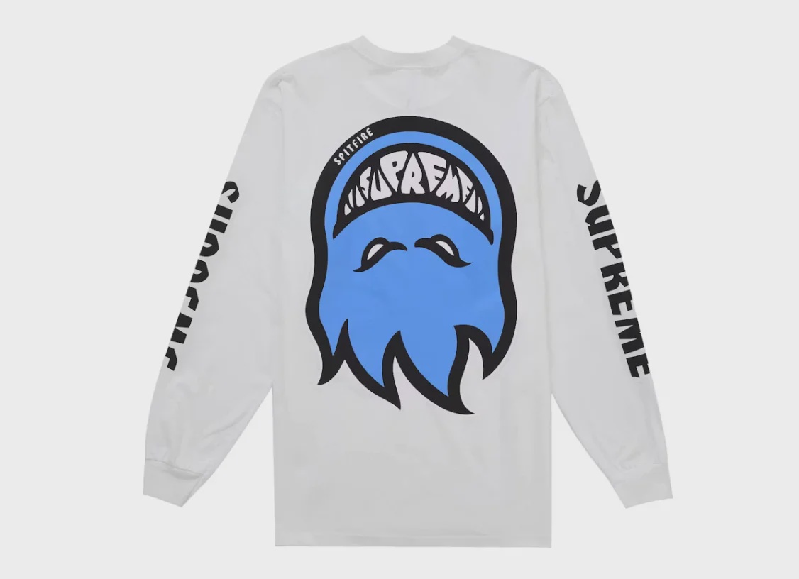 Supreme Spitfire Bighead L/S Tee White • Brand New [5565] - photo 1