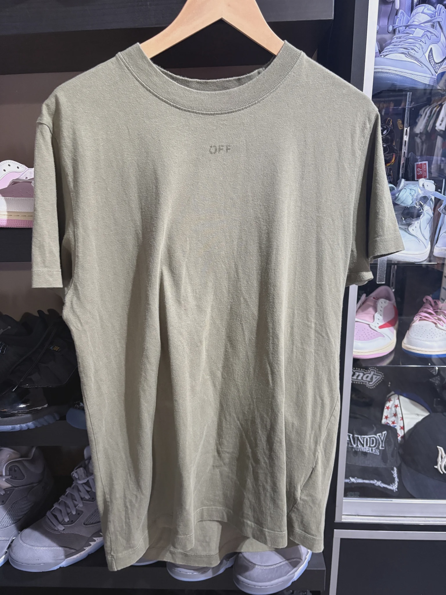 Off-White Off White Olive Tee - Size M