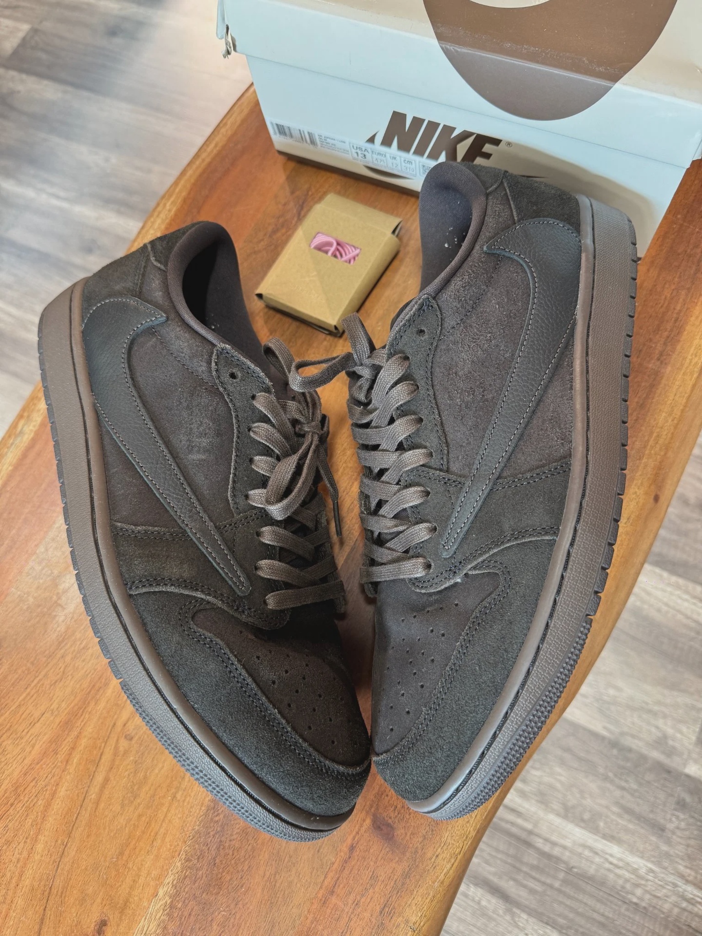 Jordan Air Jordan 1 Retro Low Original SP Travis Scott Velvet Brown - Size US M 13