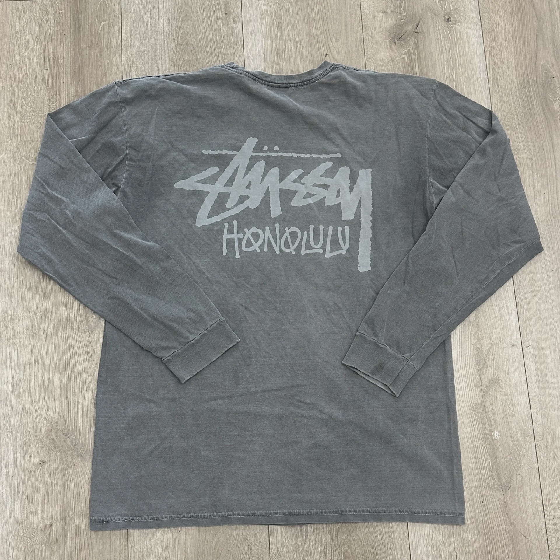 Stussy Honolulu Grey Long Sleeve • Pre-Owned [2766] - photo 3