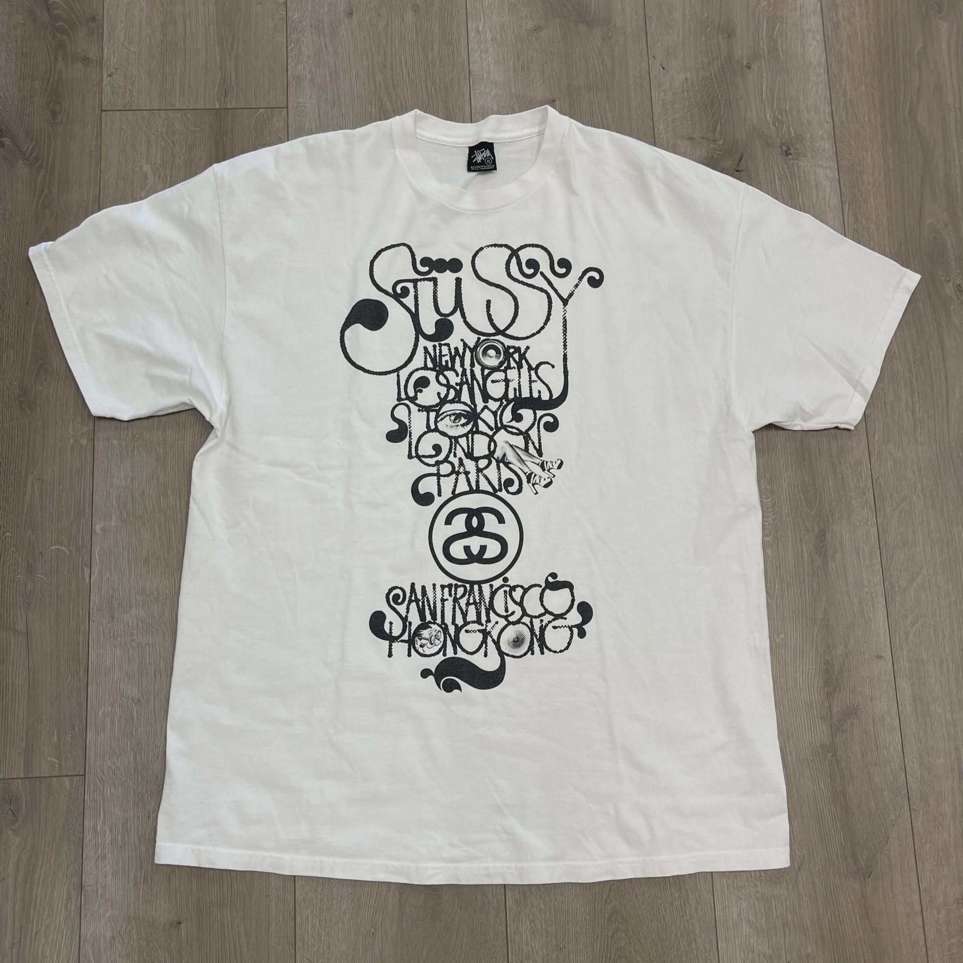Stüssy x Brent Rollins World Tour T-Shirt • Pre-Owned [8185]