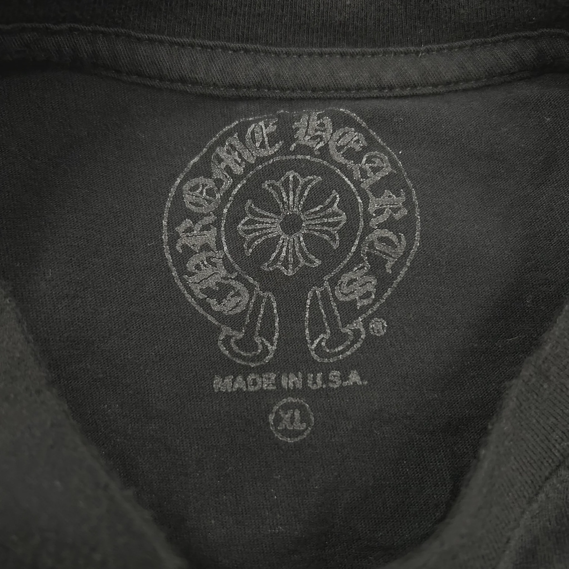 Chrome Hearts Scroll Logo Long-Sleeve Pocket T-Shirt Black • Pre-Owned [3058] - photo 4