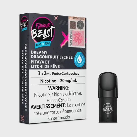 DREAMY DRAGONFRUIT LYCHEE ICE FLAVOUR BEAST POD PACK 3PK