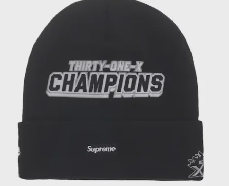 Supreme New Era Football Beanie Black • Brand New [8184] - photo 2