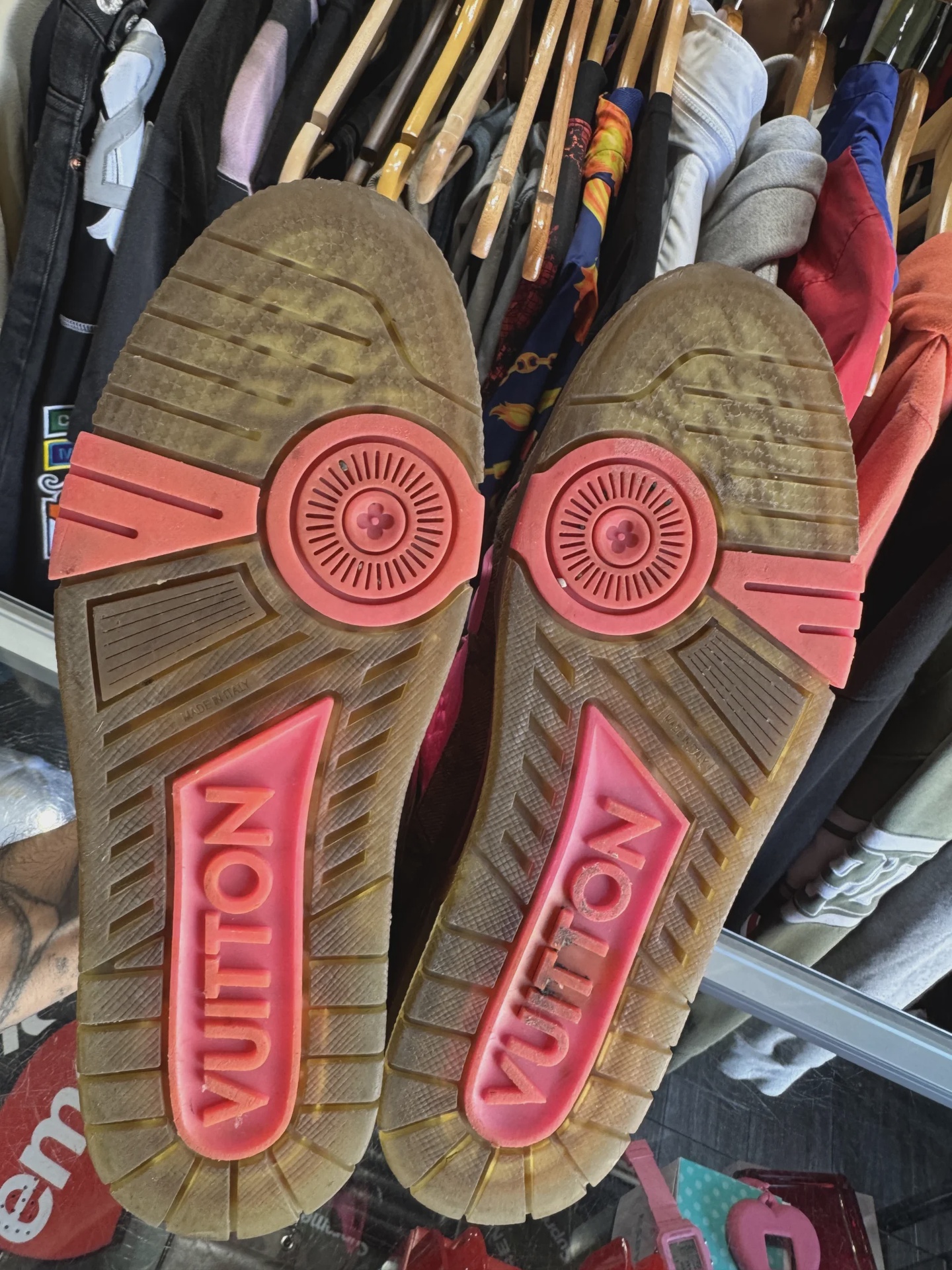 Louis Vuitton Pink Brown  Trainer No Box • Pre-Owned [8182] - photo 4
