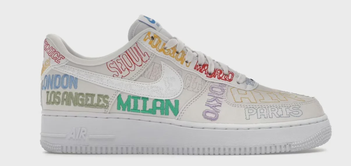 Nike Nike Air Force 1 Low World Tour White - Size US M 10.5