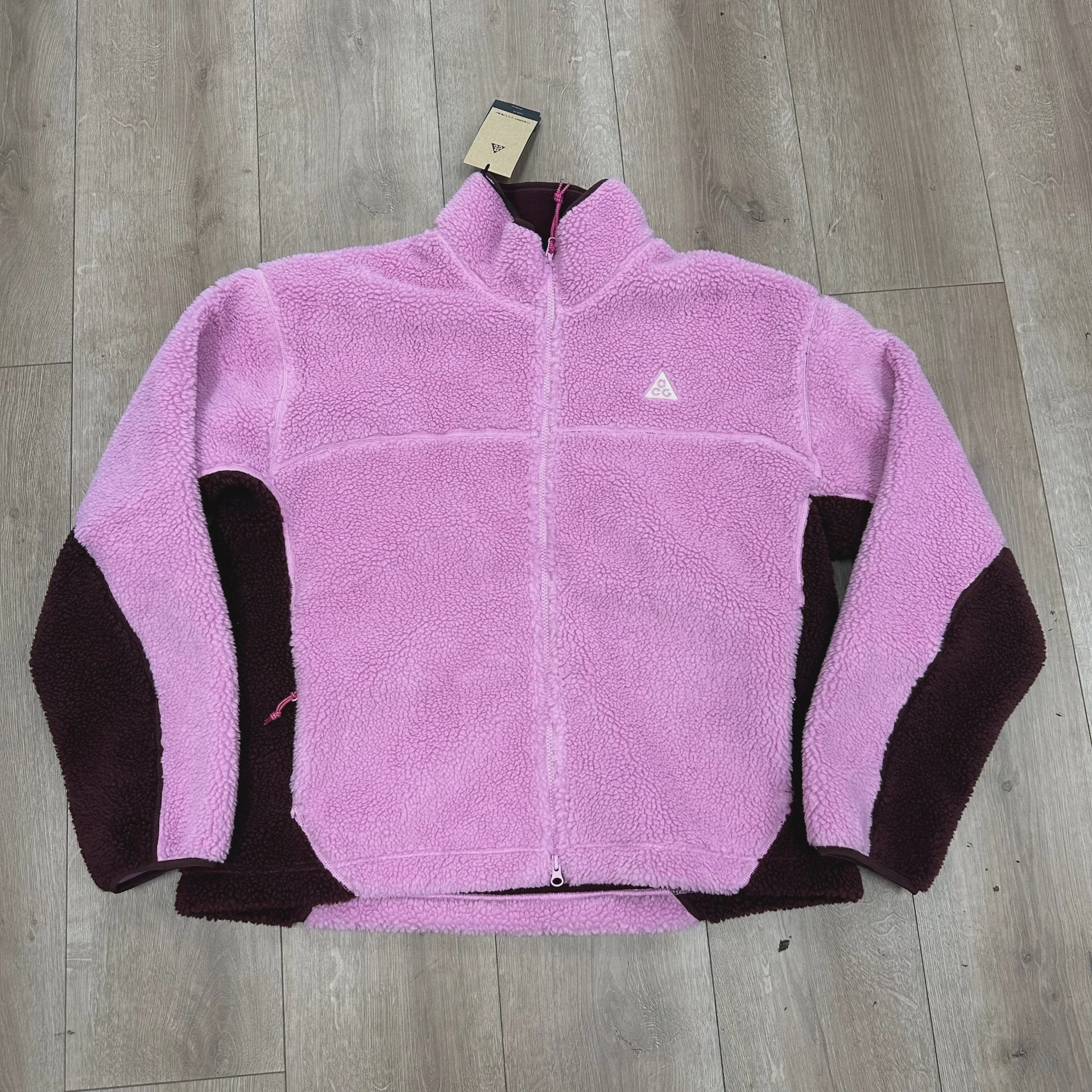 Nike Nike ACG Canwell Glacier Windproof Jacket Pink/Burgundy/Black - Size L