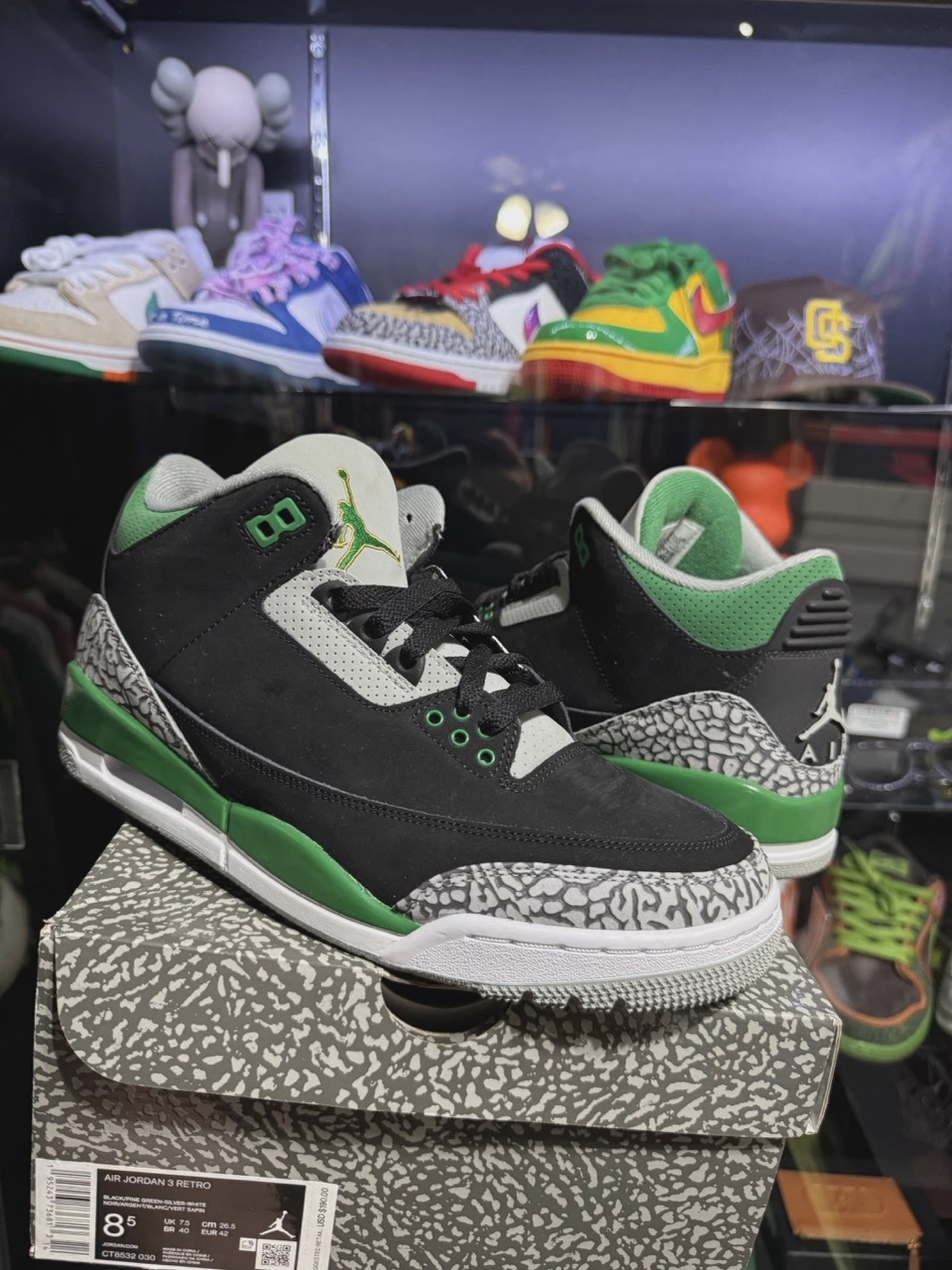 Air Jordan 3 Retro Pine Green • Pre-Owned [3089]