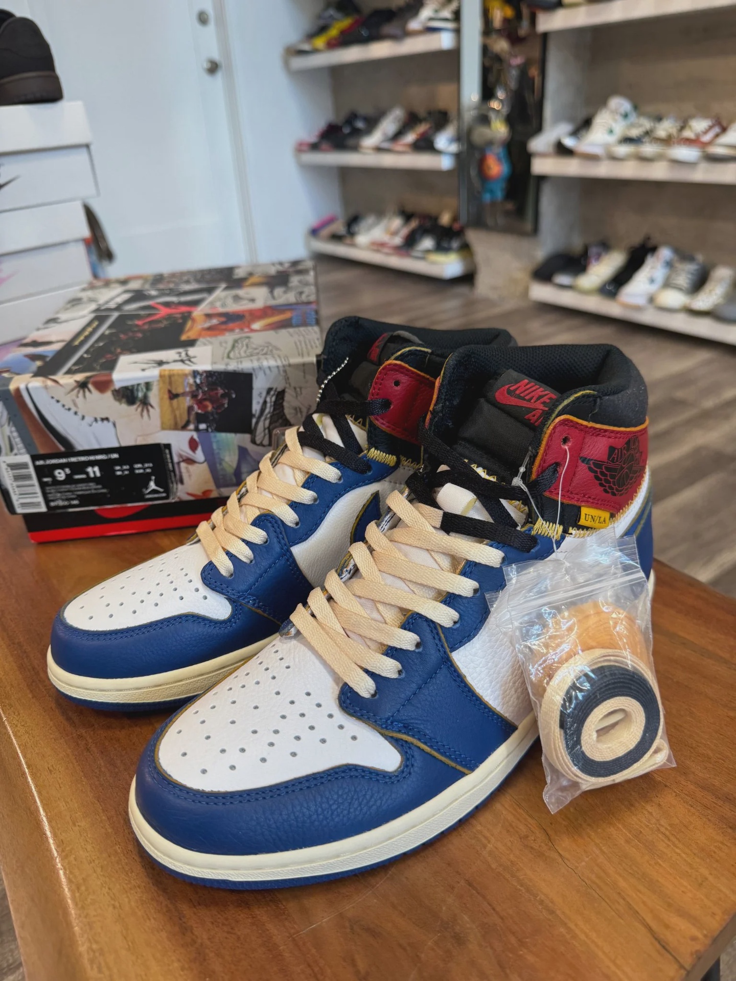 Air Jordan 1 Retro High Union Los Angeles Storm Blue • Brand New [6317] - photo 2