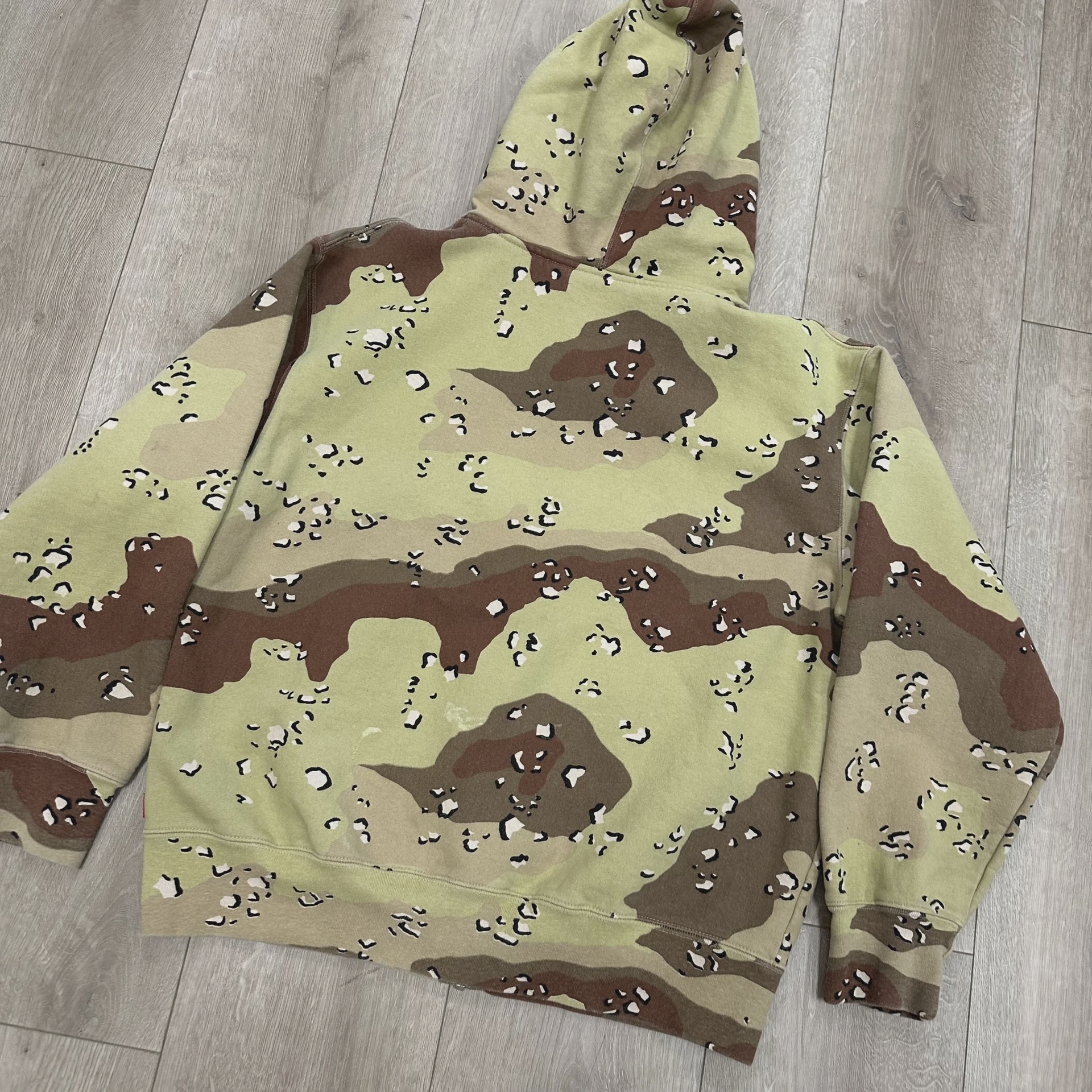 Supreme Small Box Facemask Zip Up Hoodie Camo  • Pre-Owned [0940] 7