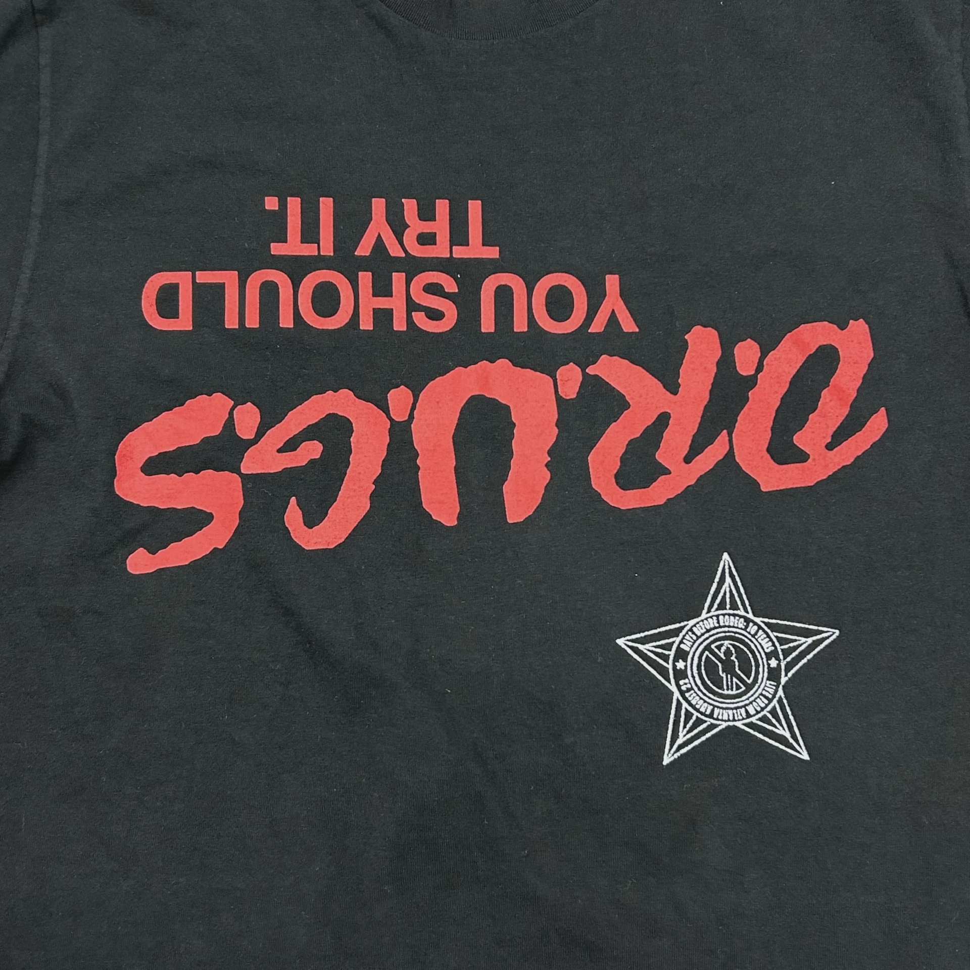 Travis Scott Days Before Rodeo "Drugs You Should Try It" 10-Year Anniversary Tee • Brand New [5069] 2