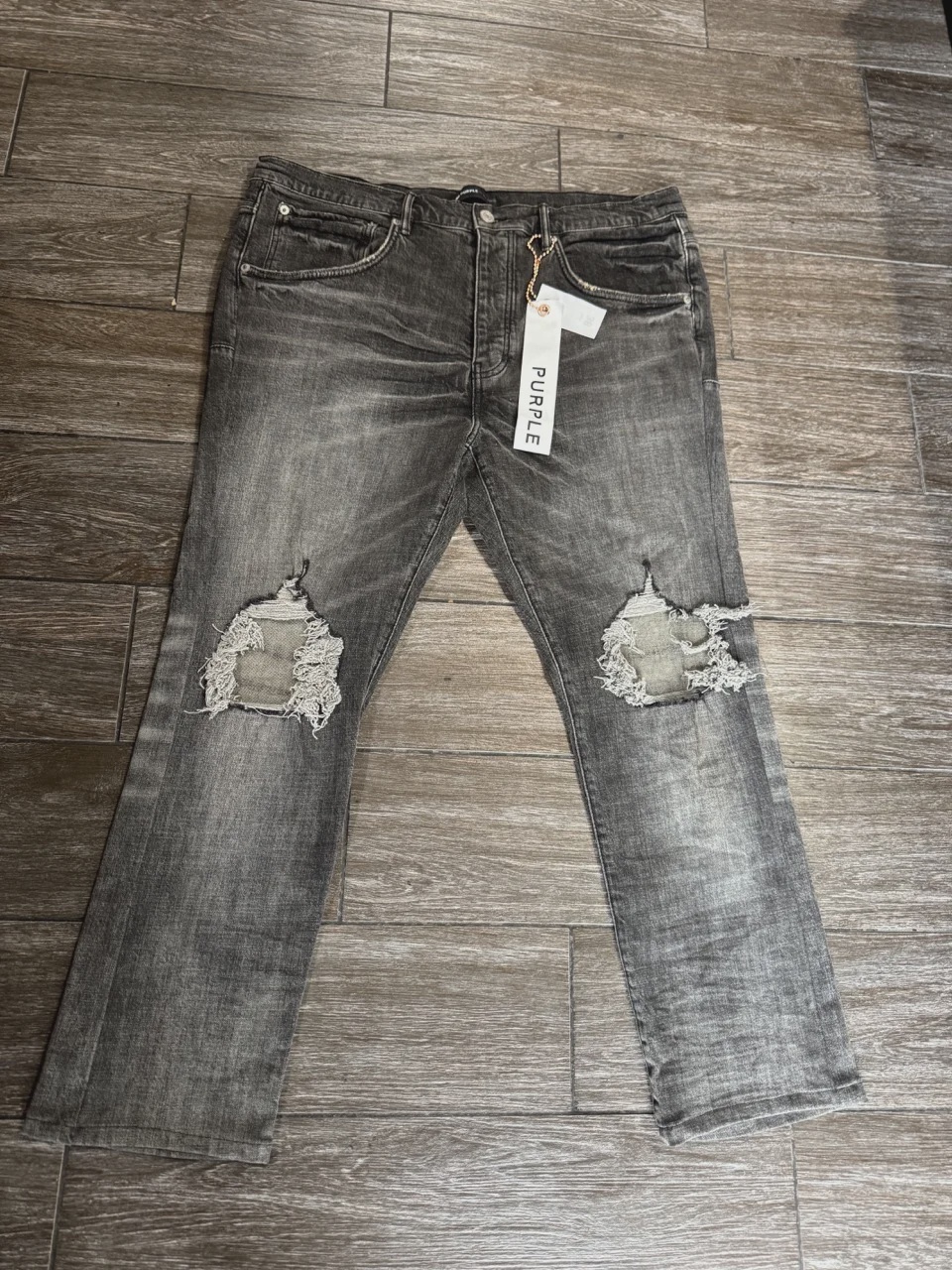 Purple Brand Purple Washed Black Jeans - Size 38