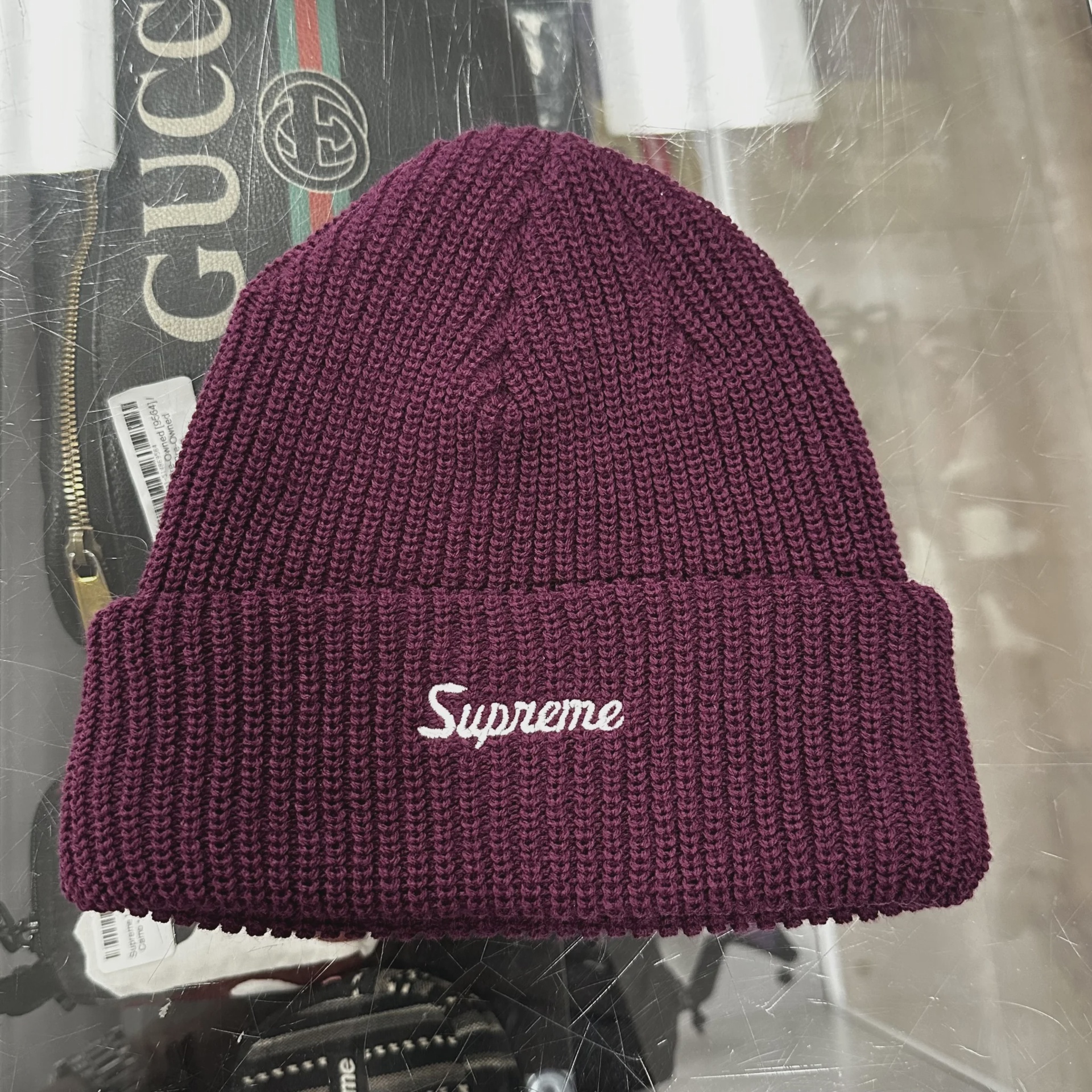 Supreme Loose Gauge Beanie Magenta • Brand New [1423] - photo 1