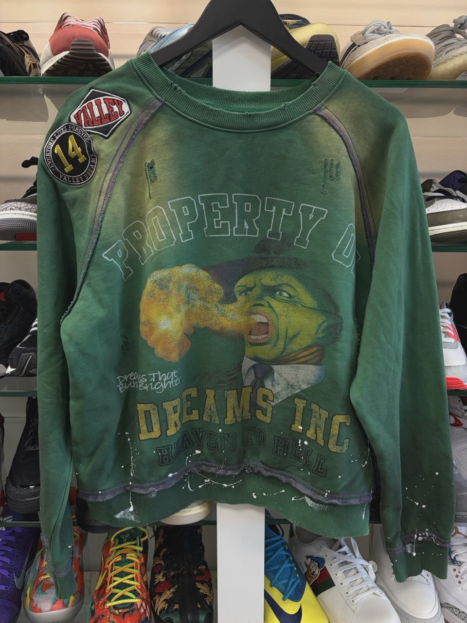 Vale Dreams Green Heaven to Hell Crewneck   • Brand New [3924] 3