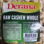 Derana Raw Cashew Whole 1kg