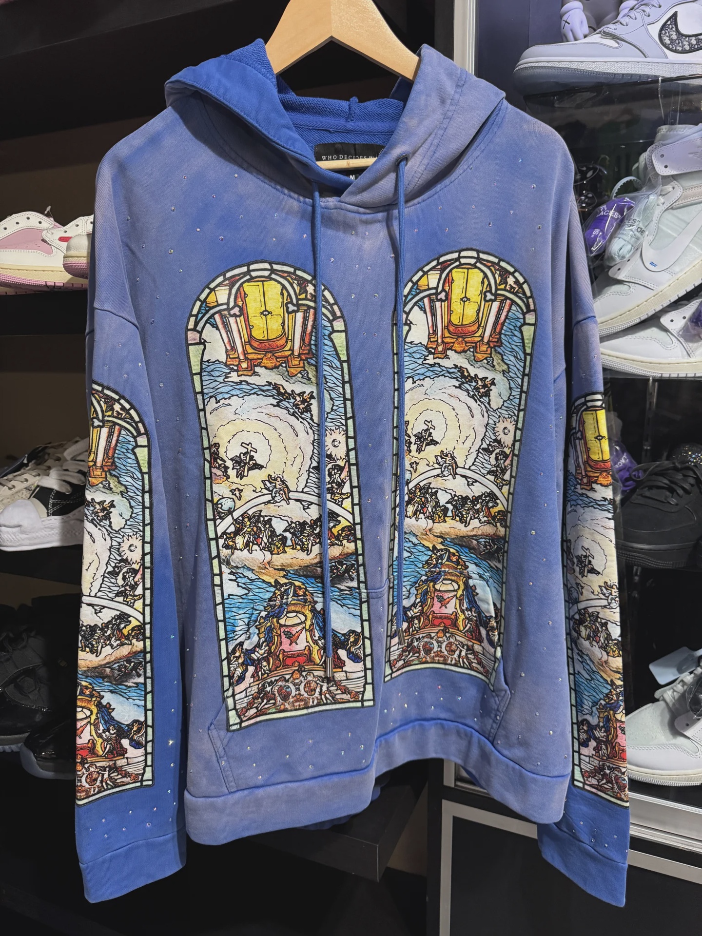 Who Decides War Who Decides War Blue Hoodie M - Size M