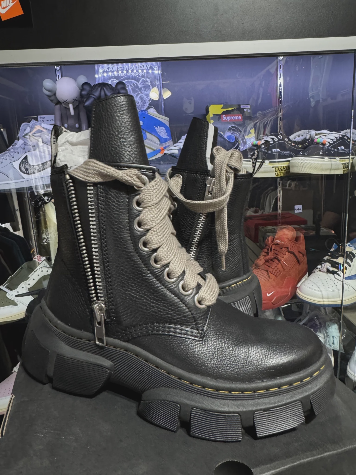 Dr. Martens 1460 DMXL Jumbo Lace Zip Boot Rick Owens Black • Brand New [4700] 3
