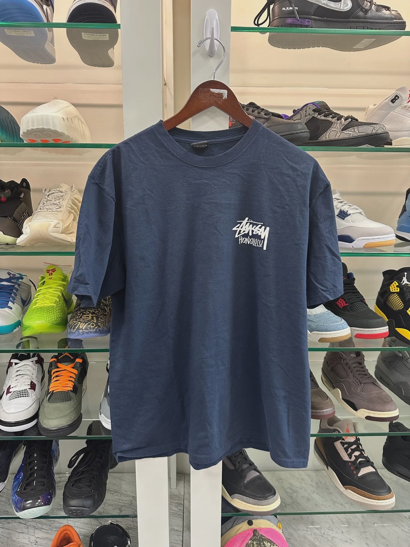 Stussy Honolulu Navy Tee  • Pre-Owned [2132] - photo 1