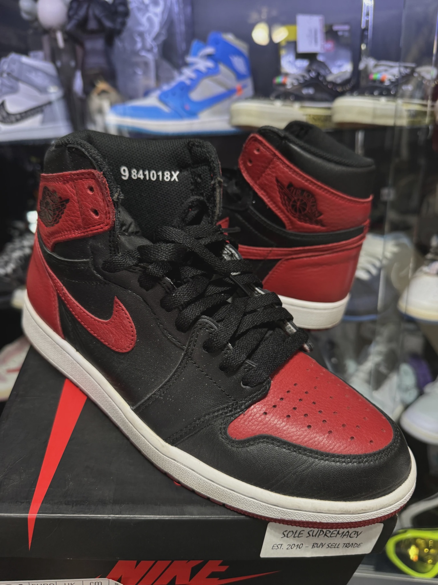 Air Jordan 1 Retro High Black Red Banned (2016) • Pre-Owned [9197]